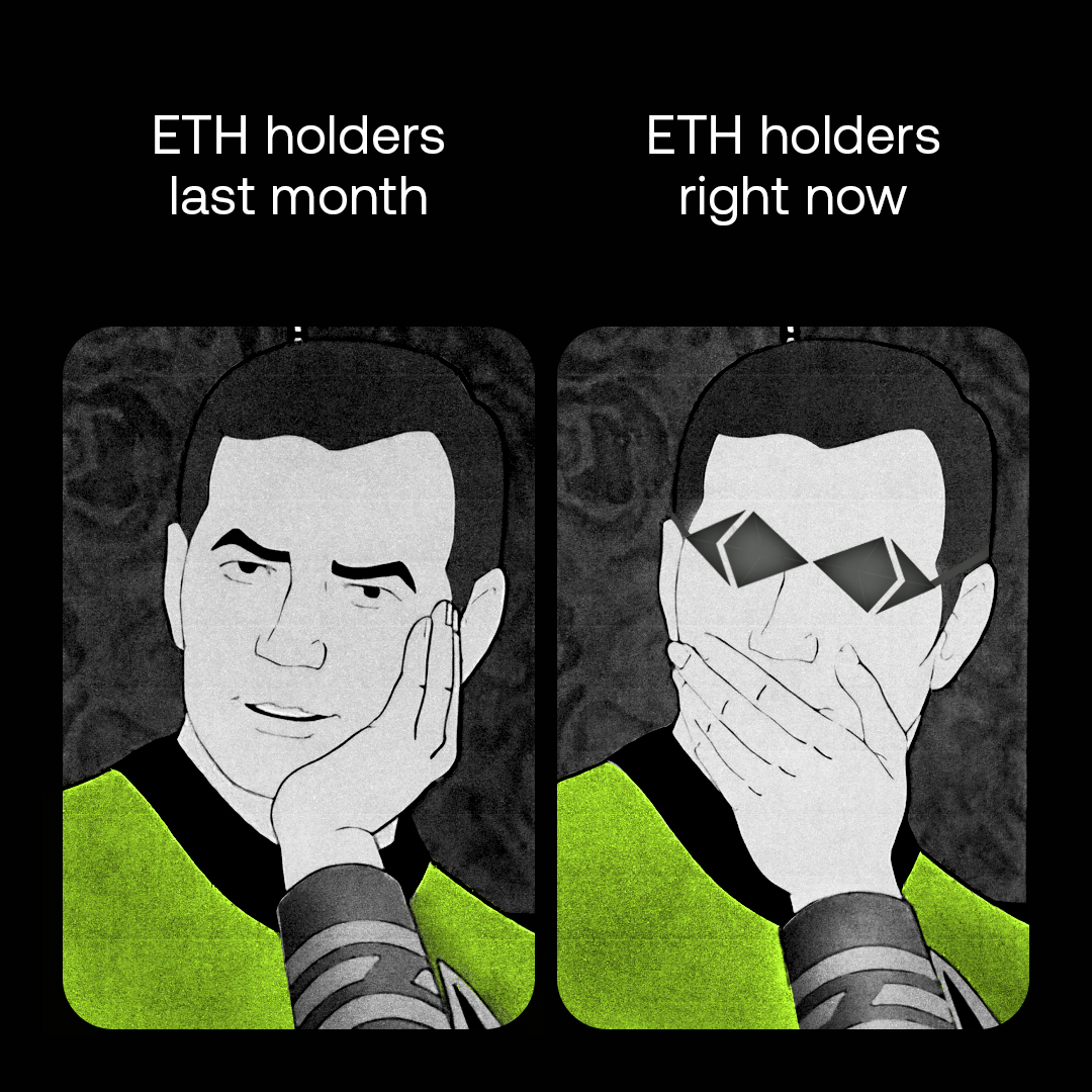ETH holders went from bored to bullish overnight.