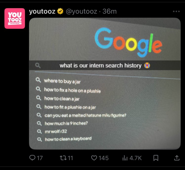 YouTooz what are you doing