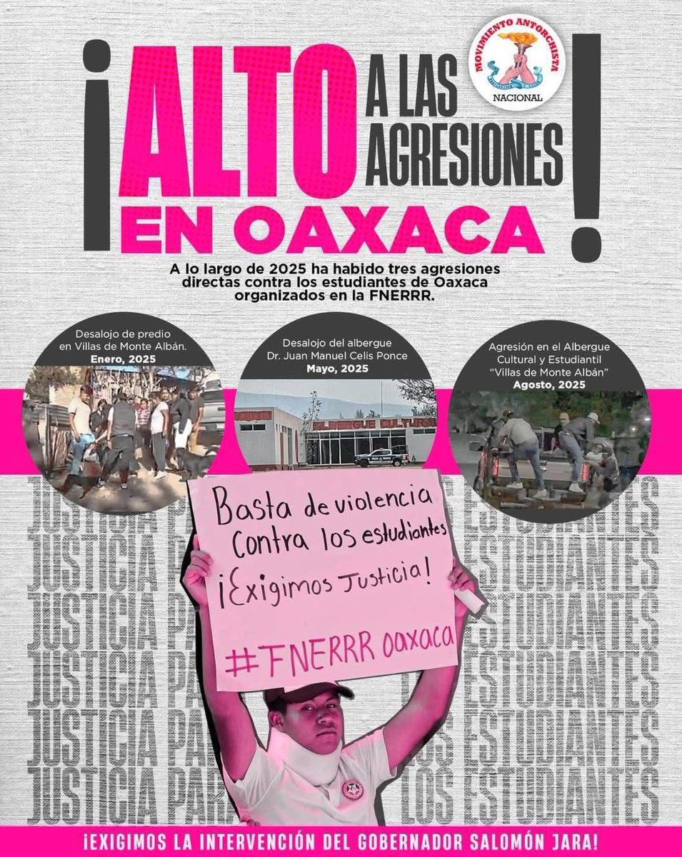 ¡Alto a las agresiones contra estudiantes en Oaxaca!
