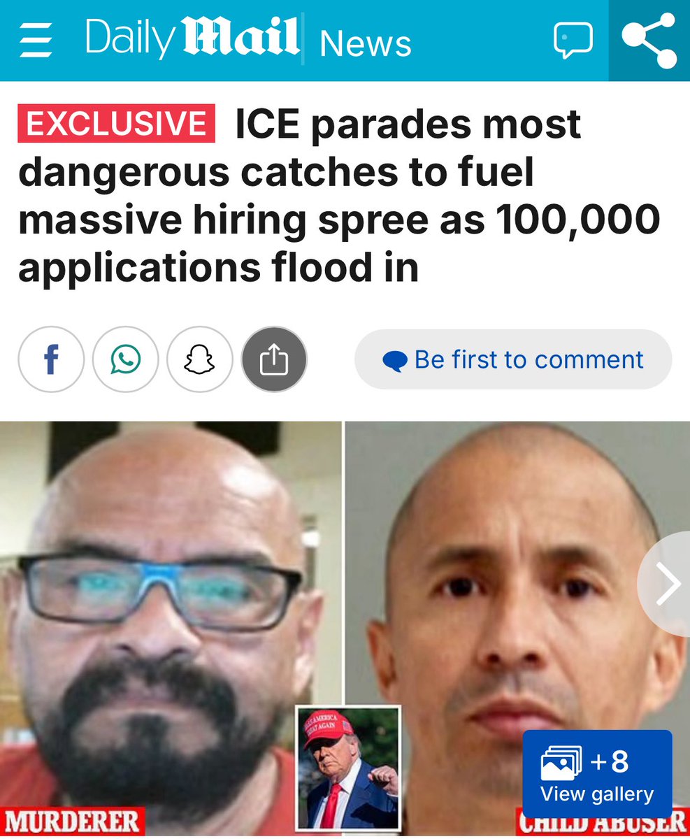 Homeland Security (@dhsgov) on Twitter photo Murder. Robbery. Child sexual assault. Sodomy by force. Heinous crimes committed by criminal illegal aliens arrested by <a href="/ICEgov/">U.S. Immigration and Customs Enforcement</a> yesterday.
President Trump and <a href="/Sec_Noem/">Secretary Kristi Noem</a> will not allow criminal illegal aliens to terrorize Americans. Murder. Robbery. Child sexual assault. Sodomy by force. Heinous crimes committed by criminal illegal aliens arrested by <a href="/ICEgov/">U.S. Immigration and Customs Enforcement</a> yesterday.
President Trump and <a href="/Sec_Noem/">Secretary Kristi Noem</a> will not allow criminal illegal aliens to terrorize Americans.