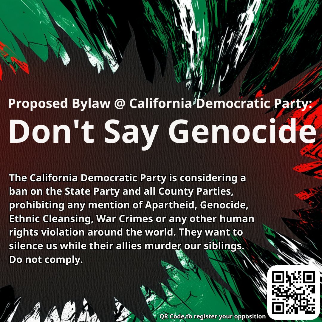 This Bylaw Amendment is proposed by DNC Member / Dems-for-Israel leader <a href="/AndrewLachman/">Andrew Lachman</a> and will be discussed at the E-Board Meeting on 8/22.

There has been no opposition from party leaders but a lot of pressure from rank and file members. We must make our voices heard! ✊🏾✊🏽✊🏿