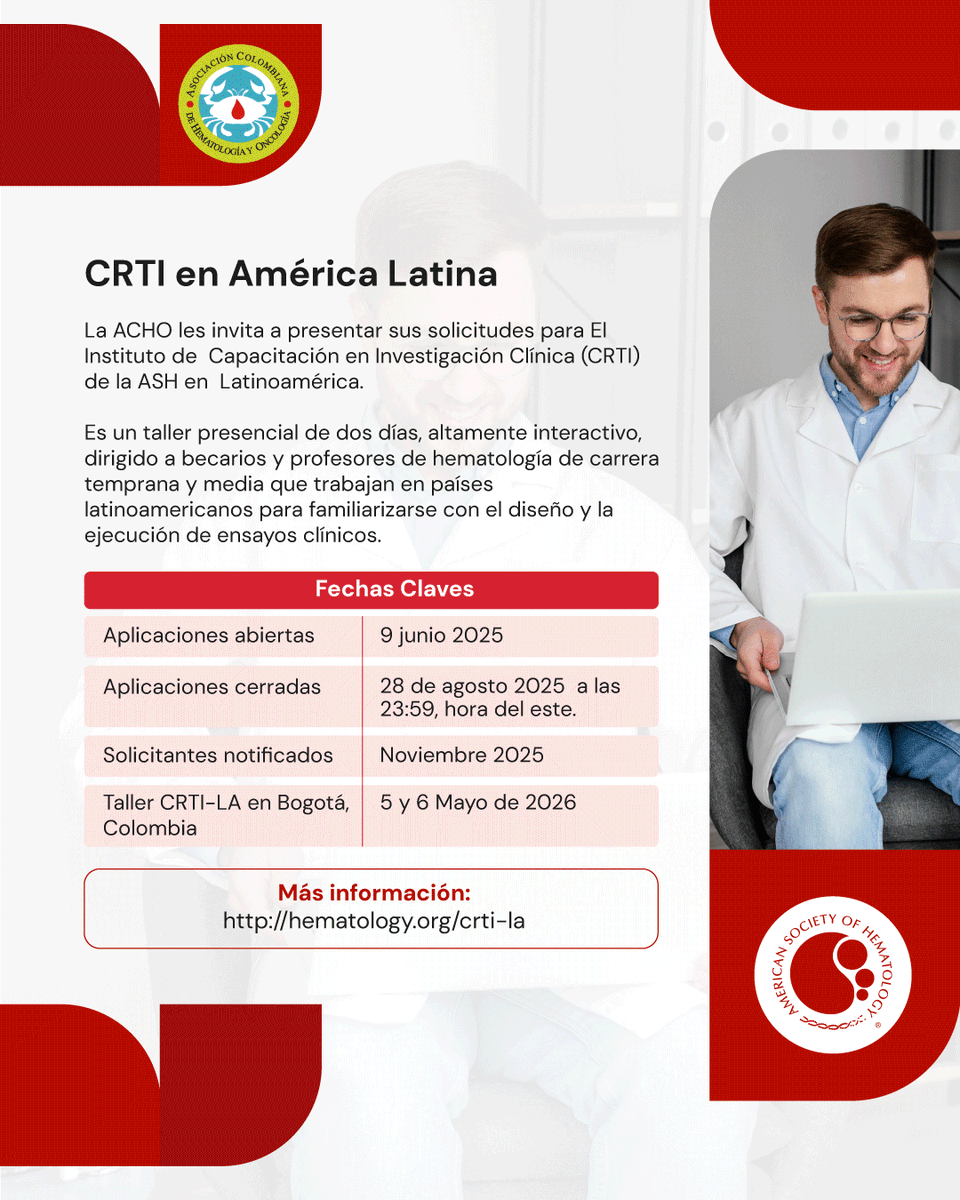 Asociación Colombiana de Hematología y Oncología tweet media