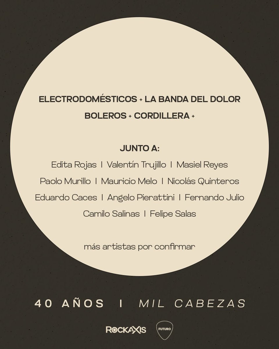 Son 40 años de música, de amistades y aventuras. Vamos a tratar de juntar todas esas historias en la mejor compañía y con un espectáculo como ningún otro.

Será una noche de lujo, digna de este retorno al Teatro <a href="/MunicipaldeStgo/">Teatro Municipal de Santiago</a> 

passline.com/eventos-plano/…