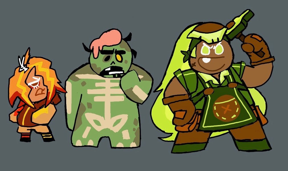 Sketches of Cookie Run designs