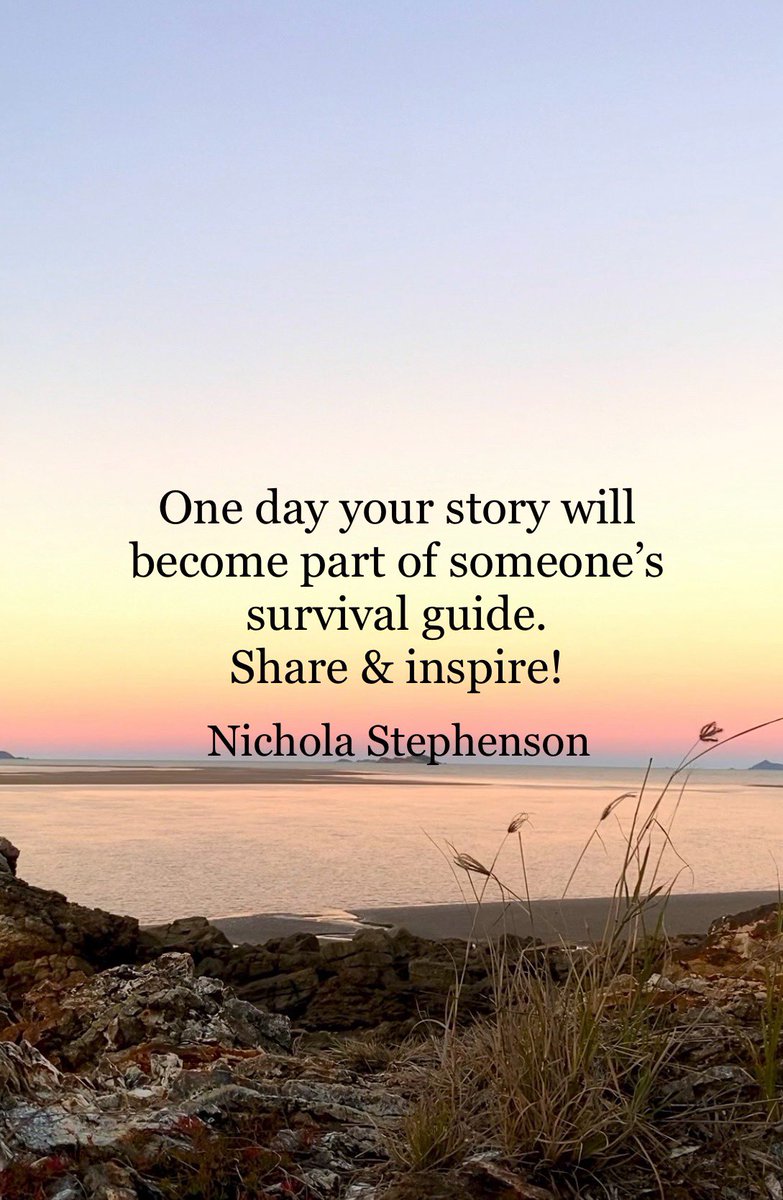 One day your story will become part of someone’s survival guide. Share &amp; inspire ! 😊

#positive #mentalhealth #mindset #joytrain #successtrain #quotes #ThinkBIGSundayWithMarsha #thrivetogether #inspiration