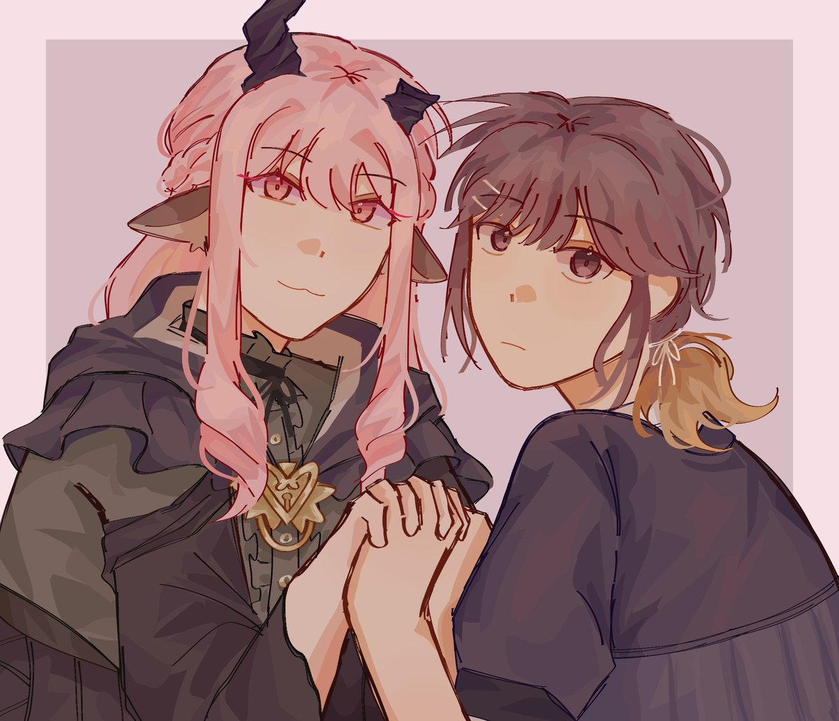 (late) day 7: free day

hermit mizuki design by <a href="/DUCKFUYU/">fenny 🦞 0/4 open</a>
it was fun drawing those two, mzen big love 😁❤️‍🩹

#mzenweek2025 #みずえな #mizuena #pjsk_fa