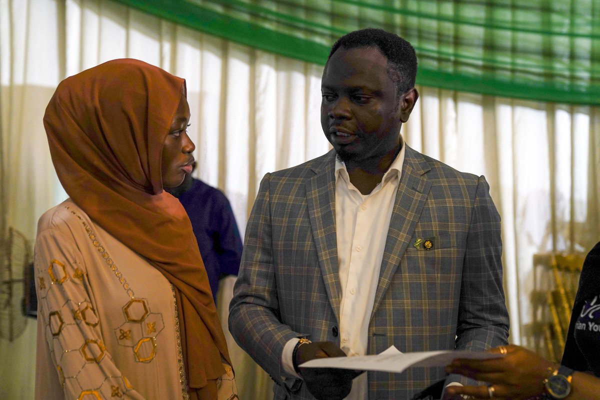 UN_Nigeria's tweet photo. At the #YouthInnovation Funfair for #YouthDay, the Minister of Youth Development @ayowisdom_ met young entrepreneurs, explored their products, and discussed how to scale their solutions—showing the value of connecting youth with decision-makers.
#IYD2025 #LocalizingtheSDGs https://t.co/c4PxcMdXwO