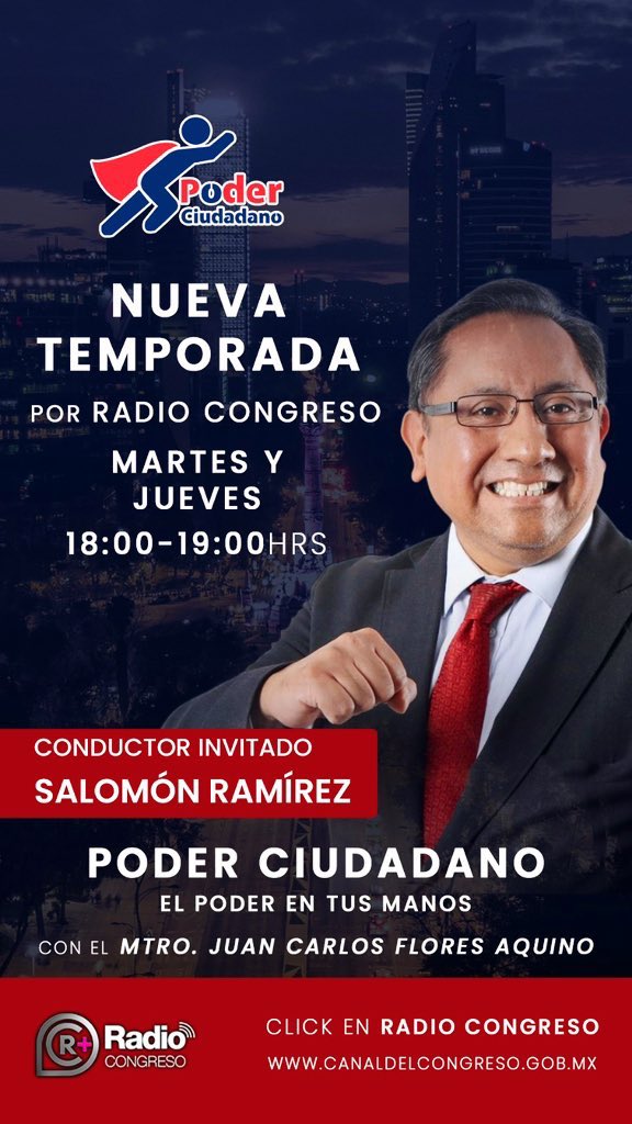PoderCiudadTV's tweet photo. Hoy‼️

¿OVNIS EN EL CONGRESO? 🛸👾

@Cesarbuenrostro 🤠 #Comunicologo 💭 y Mario Adalid @Ciud_esceptico 🤔 el #CiudadanoEscéptico 🧐 te lo responden 🤩

⏰18/19 hrs
📻 #RadioCongreso
🎙️ @floresaquino 

Escúchanos aquí 🎧

📲 https://t.co/bNI5JzlLaP

@CanalCongreso https://t.co/uDf2VKIc10