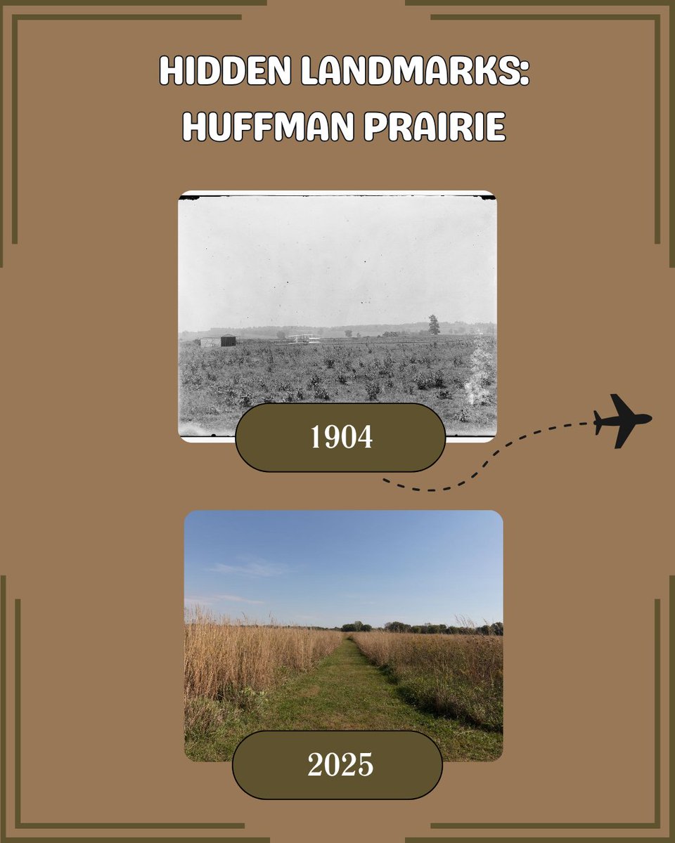 The Huffman Prairie Flying Field…where the iconic Wright brothers truly mastered the art of flight (testing, failing, trying again) until the dream of soaring became reality. Proof that persistence can lift us higher than we ever imagined. ✈️📚

#AviationHistory #WrightBrothers