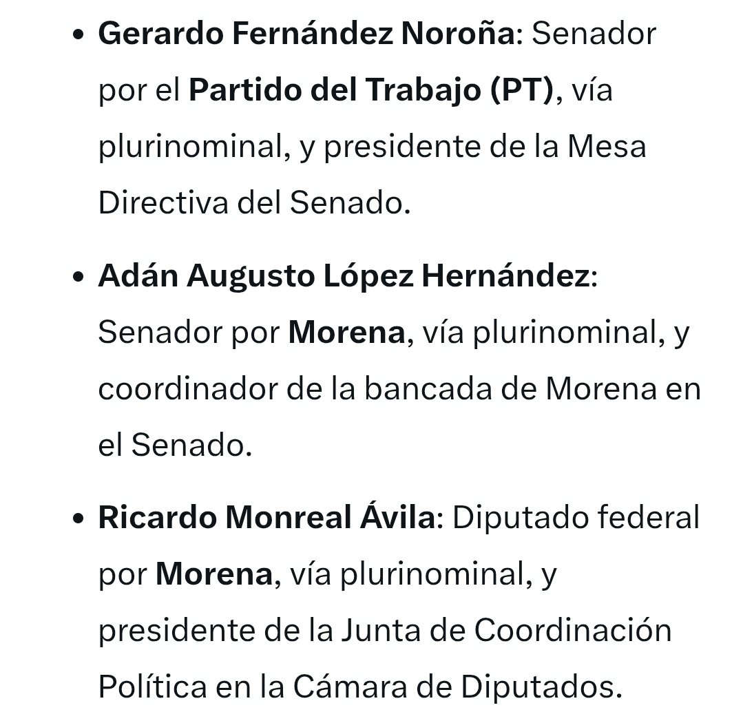 <a href="/mario_dico50/">Mario Di Costanzo</a> <a href="/adan_augusto/">Adán Augusto López H</a> <a href="/Pemex/">Petróleos Mexicanos</a> Coordinación en el Senado y de vía plurinominal, los que tanto les gustan a Morena.

La incongruencia no tiene limites.

#FueraMorena