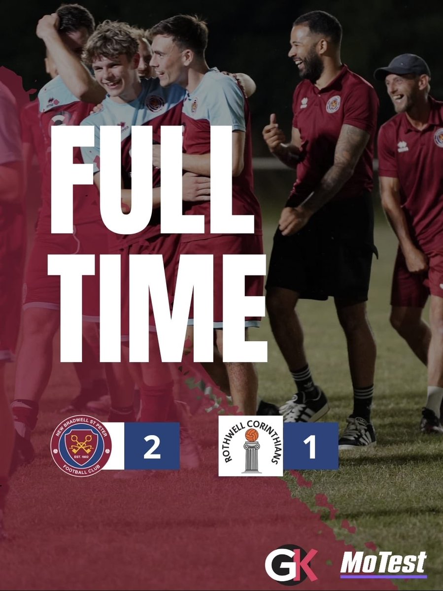 New Bradwell St Peter FC (@newbradwellspfc) on Twitter photo 🔴🔵| FULL TIME|🔴🔵
NBSPFC 2-1 <a href="/RothwellCFC/">Rothwell Corinthians</a>
Things were made tough when we were 1-0 up in the first half when dom was sent off. Got even tougher at 1-1 when Dex was also sent off. But this is what we do!!!
⚽️Alf
⚽️ Nico
#UpDaPetes
⚽️⚽️⚽️ 🔴🔵| FULL TIME|🔴🔵
NBSPFC 2-1 <a href="/RothwellCFC/">Rothwell Corinthians</a>
Things were made tough when we were 1-0 up in the first half when dom was sent off. Got even tougher at 1-1 when Dex was also sent off. But this is what we do!!!
⚽️Alf
⚽️ Nico
#UpDaPetes
⚽️⚽️⚽️