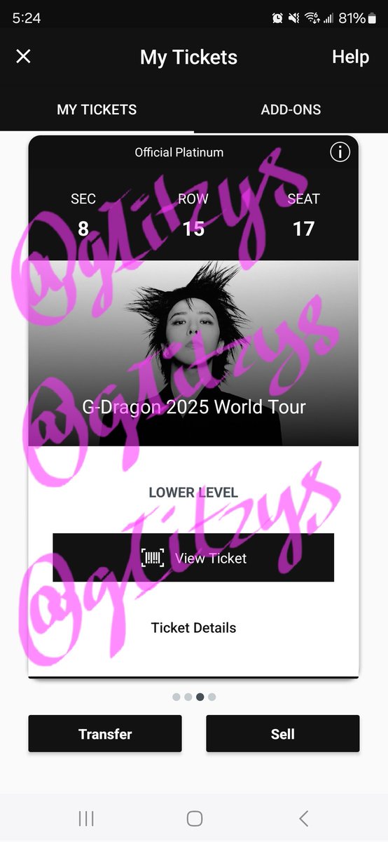 gIitzys's tweet photo. WTS G-DRAGON IN NEWARK
SATURDAY AUGUST 23

- 2 tickets, prefer to sell them together
- i bought platinum so i'd like to sell them fv but its negotiable!!

dm me if you'd like to buy them!! 
i prefer to sell them to an oomf :'> https://t.co/lvtWWqRWTb