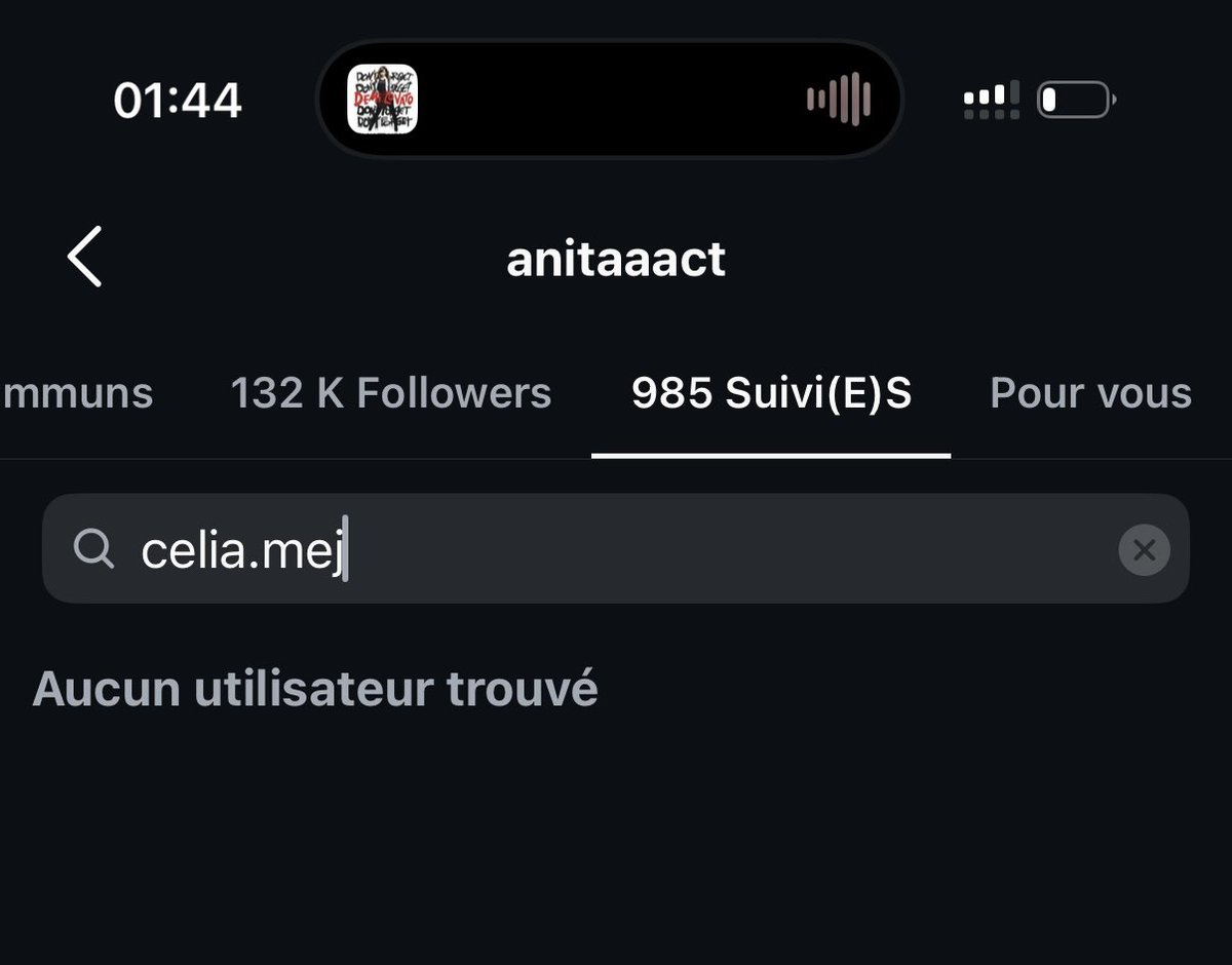 aglowflores's tweet photo. Anita a unfollow Célia et Constance, ptdrrr. Mais il s’est passé quoi ? Il y a deux jours, elle les suivait encore 😭😭#SecretStory https://t.co/uSk3Kp6YTl