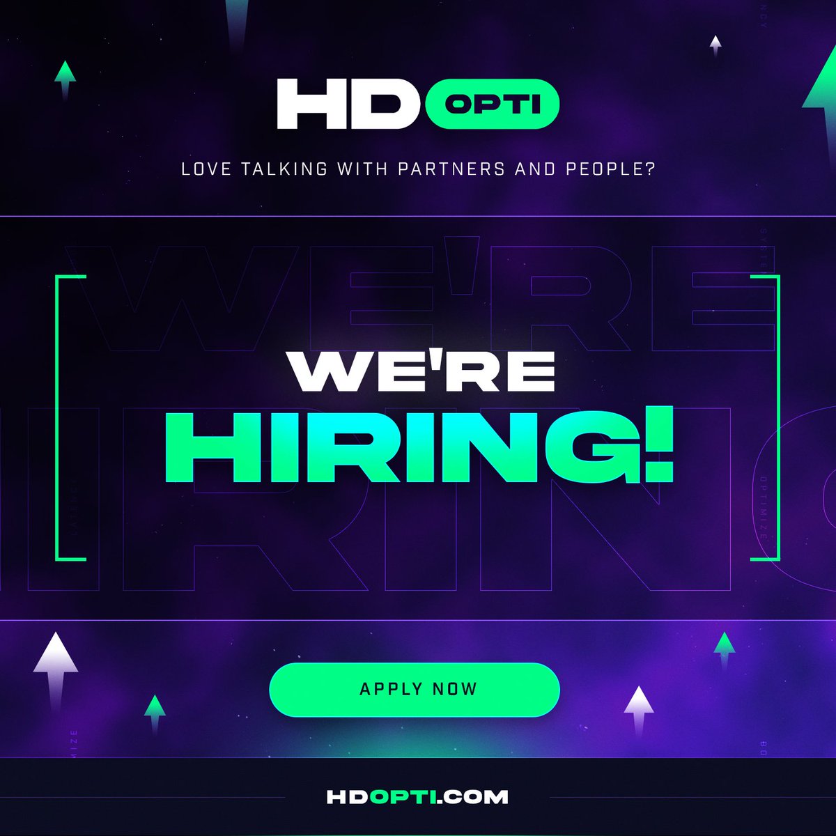 🚀 HD OPTI is hiring!

We’re looking for a Part-Time Partnership Manager (20 hrs/week) with the flexibility to set your own hours.

If you love gaming, know the space, and thrive on building connections, apply now👇

forms.office.com/Pages/Response…