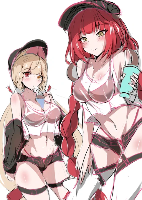 今描いてる柚葉とアリス #ゼンゼロ