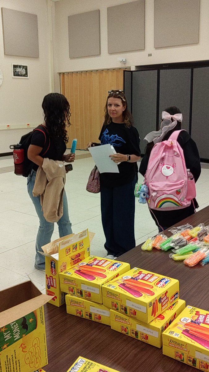 Day one of our week of welcome (WOW) included popsicles and smiles!