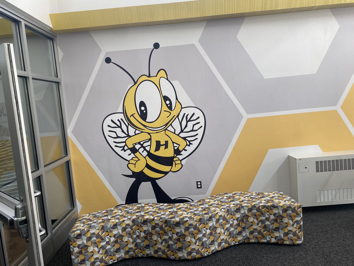 The front area at Jefferson School looks amazing!! Completed just in time for tomorrow’s first day! #harvardrising #21stcenturyspace #newyear