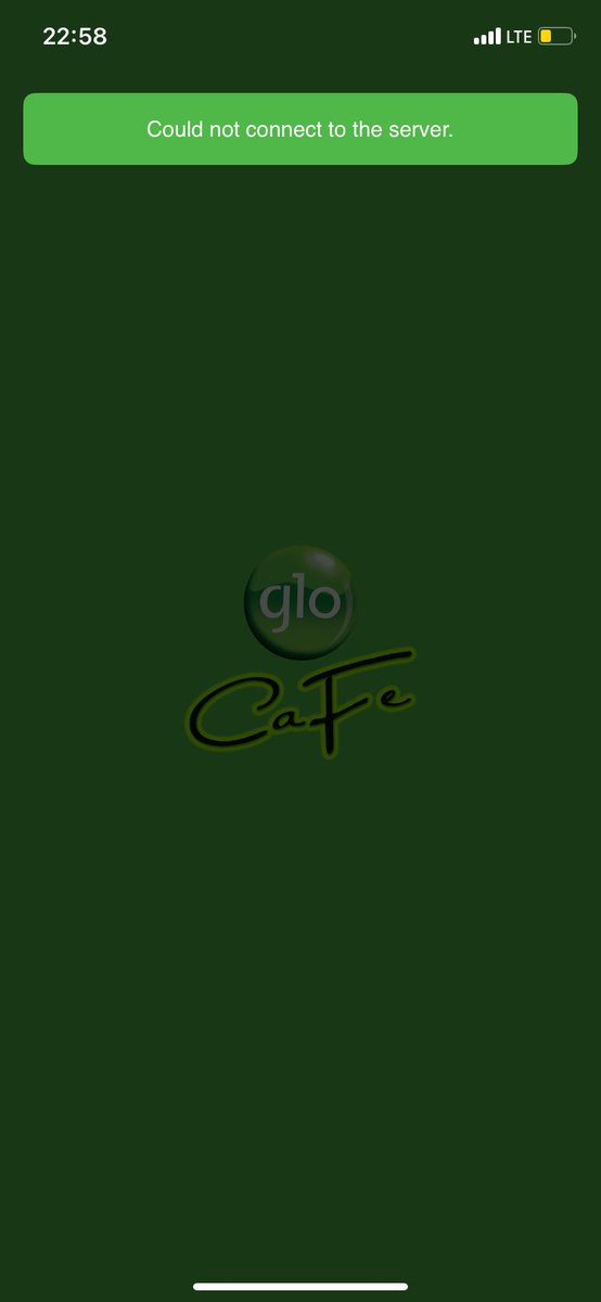 RyanOnos's tweet photo. @GloWorld This what I am being shown anytime I want to open the glo cafe app https://t.co/RdAWip727s