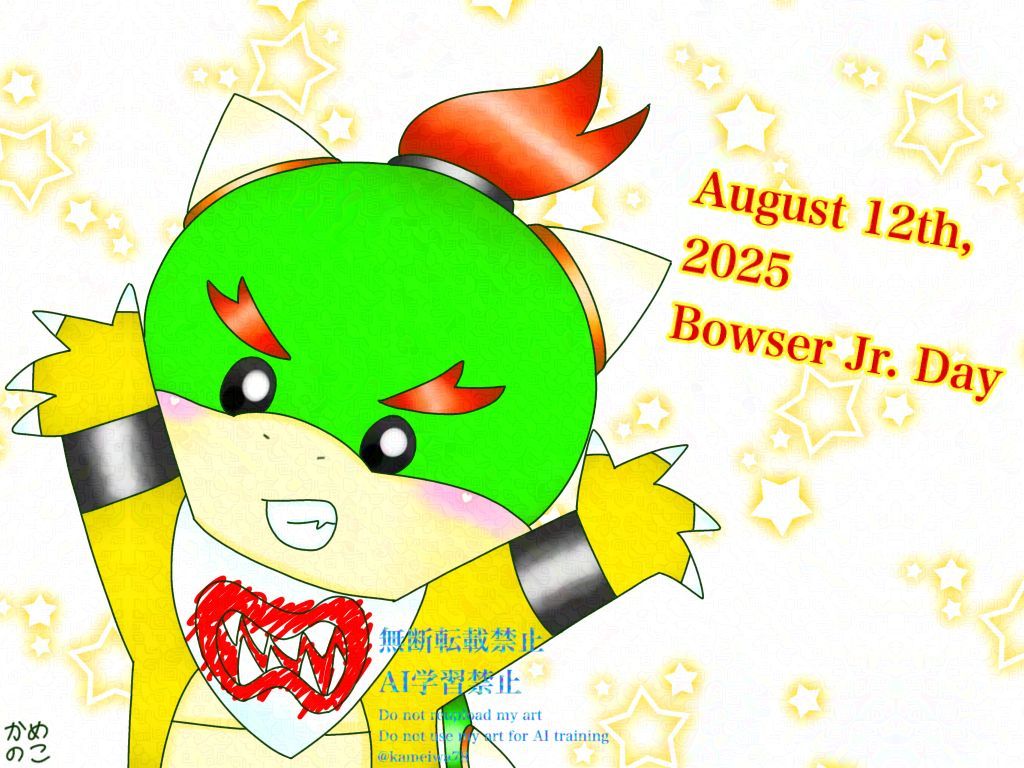 kameiwa78's tweet photo. #koopaweek
#BowserJrDay
1ๆฅ้
ใใใใฉใผใฃใกใใใฎๆฅใใใงใจใ๐ https://t.co/txuDX4UOfH