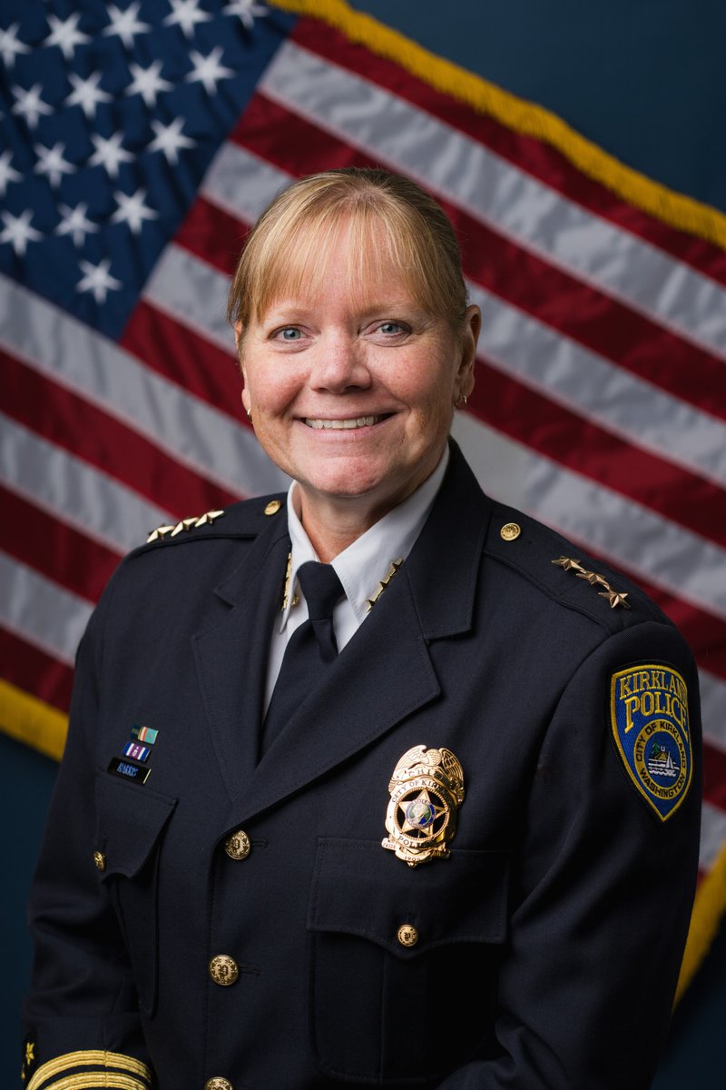 After more than three decades in law enforcement and over nine years as Kirkland’s Chief of Police, Cherie Harris has announced her retirement, effective September 3, 2025. 
Read the news release: kirklandwa.gov/Whats-Happenin…