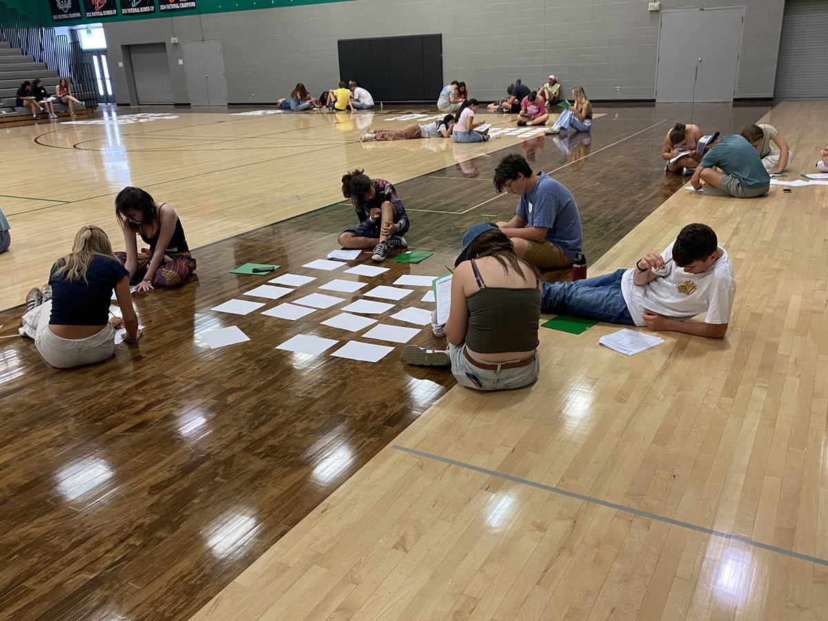 MSchlagelEDU's tweet photo. Our @NiwotHS Link Crew Leaders are all smiles (and hard at work!) as they prep to welcome the Niwot Class of 2029. ๐๐พ Freshmenโtomorrowโs your day, and we canโt wait to meet you! #CougarPride #LinkCrew https://t.co/l81OM7O7EQ