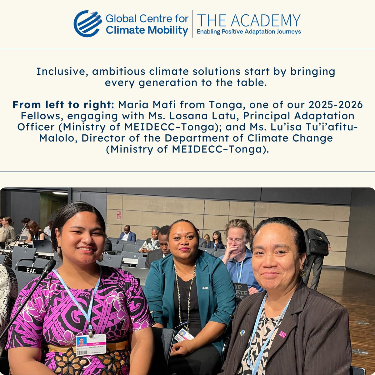 GCCMobility's tweet photo. On this International Youth Day: Youth Leading the Way in Climate Mobility

Youth are not just inheriting the climate crisis, they are redefining the response. Across all regions, young leaders are driving bold, practical solutions to address climate mobility from the ground up. https://t.co/oIaMbOVbVs