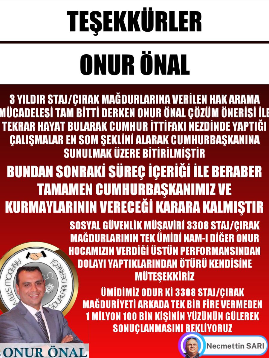Mehmet ÜRER (ÜNYE) (@mehmet52urer) on Twitter photo 15
Devletimize destek olan <a href="/Onuronal_/">Onur Önal</a> çözüm raporuyla yük değil gelir getiren bir çalışmayla 3308 sayılı yasa revize edilmelidir
<a href="/RTErdogan/">Recep Tayyip Erdoğan</a>
<a href="/dbdevletbahceli/">Devlet Bahçeli</a>
<a href="/_cevdetyilmaz/">Cevdet Yılmaz</a>
<a href="/isikhanvedat/">Prof. Dr. Vedat Işıkhan</a>
<a href="/memetsimsek/">Mehmet Simsek</a>
Yarım Sigortayla
#ÇırakStajyerTamGünÇalışıyor 15
Devletimize destek olan <a href="/Onuronal_/">Onur Önal</a> çözüm raporuyla yük değil gelir getiren bir çalışmayla 3308 sayılı yasa revize edilmelidir
<a href="/RTErdogan/">Recep Tayyip Erdoğan</a>
<a href="/dbdevletbahceli/">Devlet Bahçeli</a>
<a href="/_cevdetyilmaz/">Cevdet Yılmaz</a>
<a href="/isikhanvedat/">Prof. Dr. Vedat Işıkhan</a>
<a href="/memetsimsek/">Mehmet Simsek</a>
Yarım Sigortayla
#ÇırakStajyerTamGünÇalışıyor