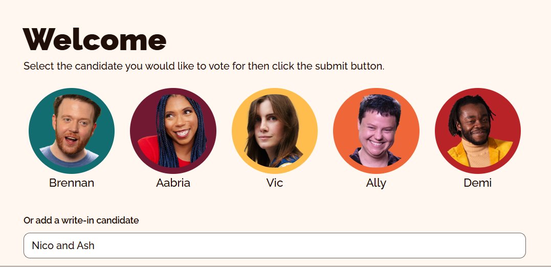 ReallyDanWeiner's tweet photo. @GameChangerSam voting for two people idgaf they deserve it https://t.co/zD0GRtBadD