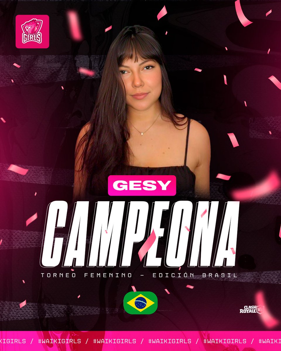 #CR | #Campeona

¡ Presentamos a la ganadora de la 1ra edición del Torneo 🇧🇷 Femenil !

Felicidades
<a href="/Gesycr/">Gesy</a> 🥇

Bora bora Brasil 🎉

#Torneo #WGirls