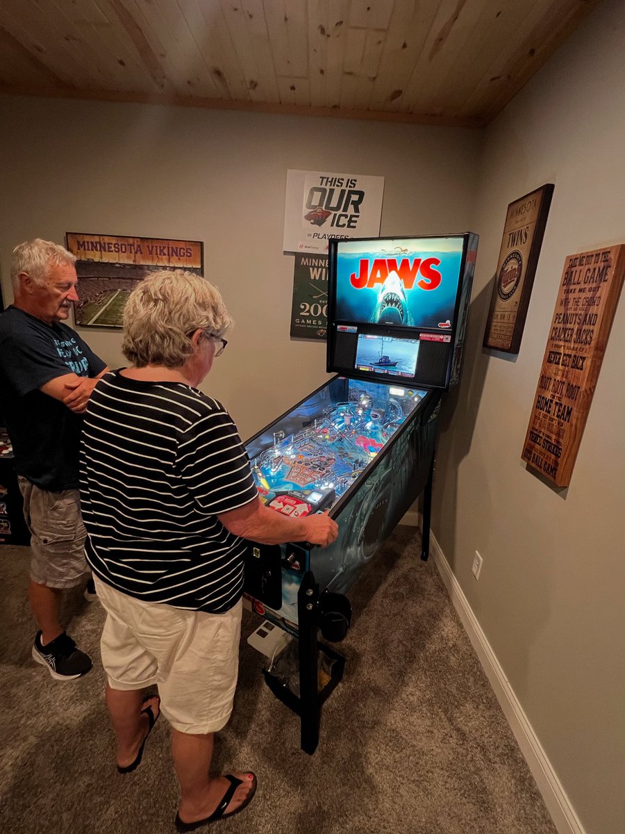 Helped a family member get their first NIB Pinball Machine! 🦈
