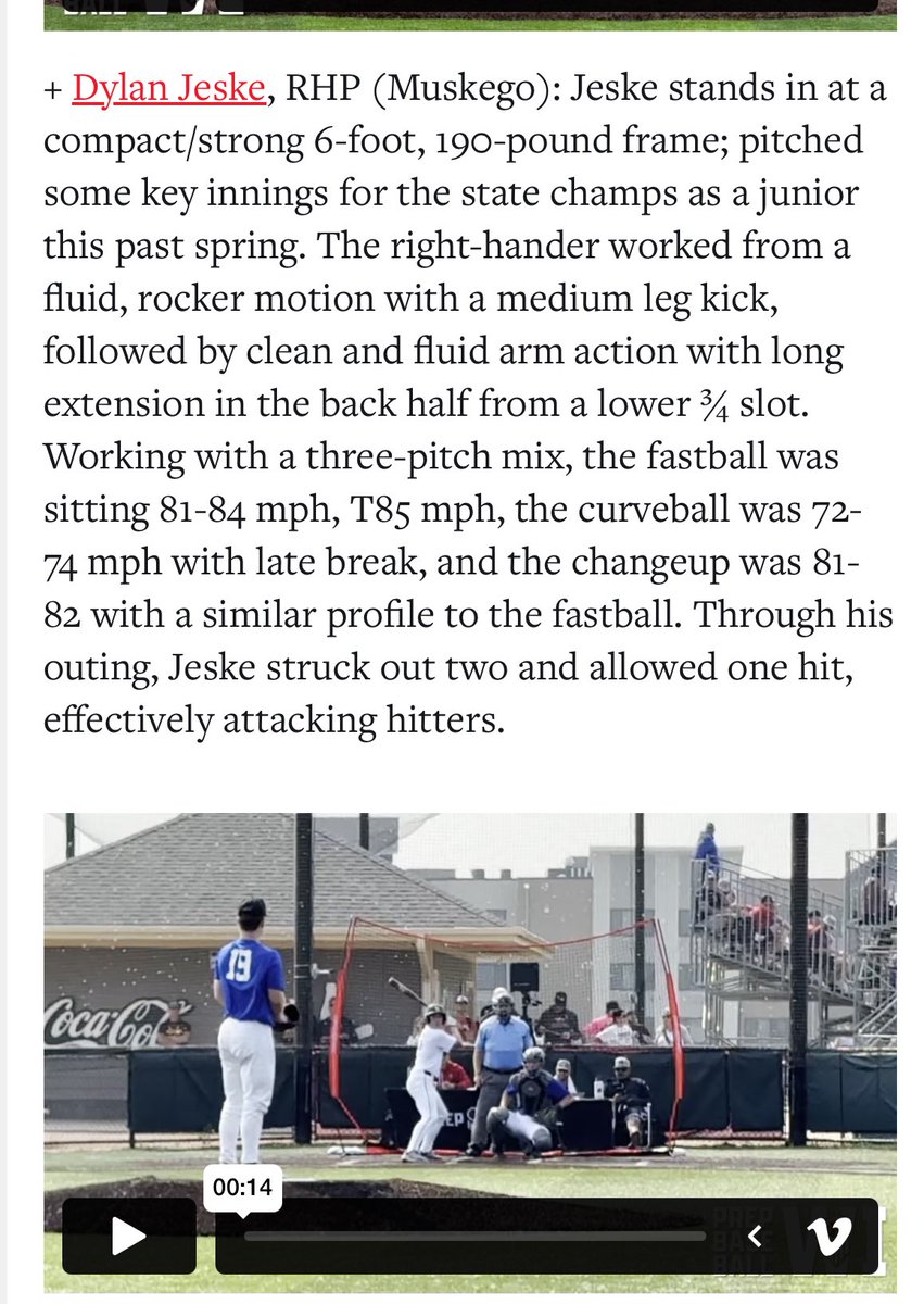 Thank you <a href="/PrepBaseballWI/">Prep Baseball Wisconsin</a> for the write up!! <a href="/BaseballMuskego/">Muskego HS Baseball</a>