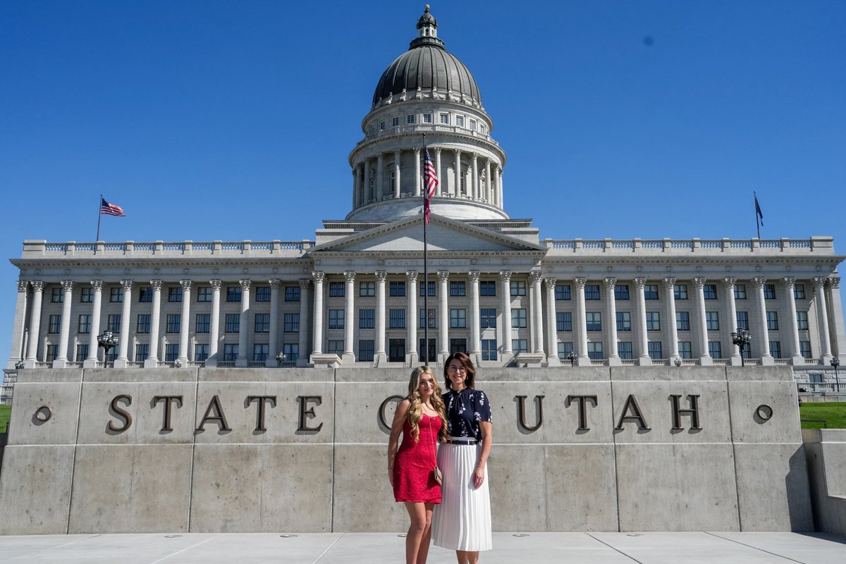 Lt. Gov. Deidre M. Henderson (@lghendersonutah) on Twitter photo On Primary Election Day, I was visited by Hope Rice, the 14-year-old great-great-great-granddaughter of Seraph Young, and her family, visiting from Maryland. Seraph was the first woman in the United States to vote under an equal suffrage law on Feb. 14, 1870, right here in Utah. On Primary Election Day, I was visited by Hope Rice, the 14-year-old great-great-great-granddaughter of Seraph Young, and her family, visiting from Maryland. Seraph was the first woman in the United States to vote under an equal suffrage law on Feb. 14, 1870, right here in Utah.
