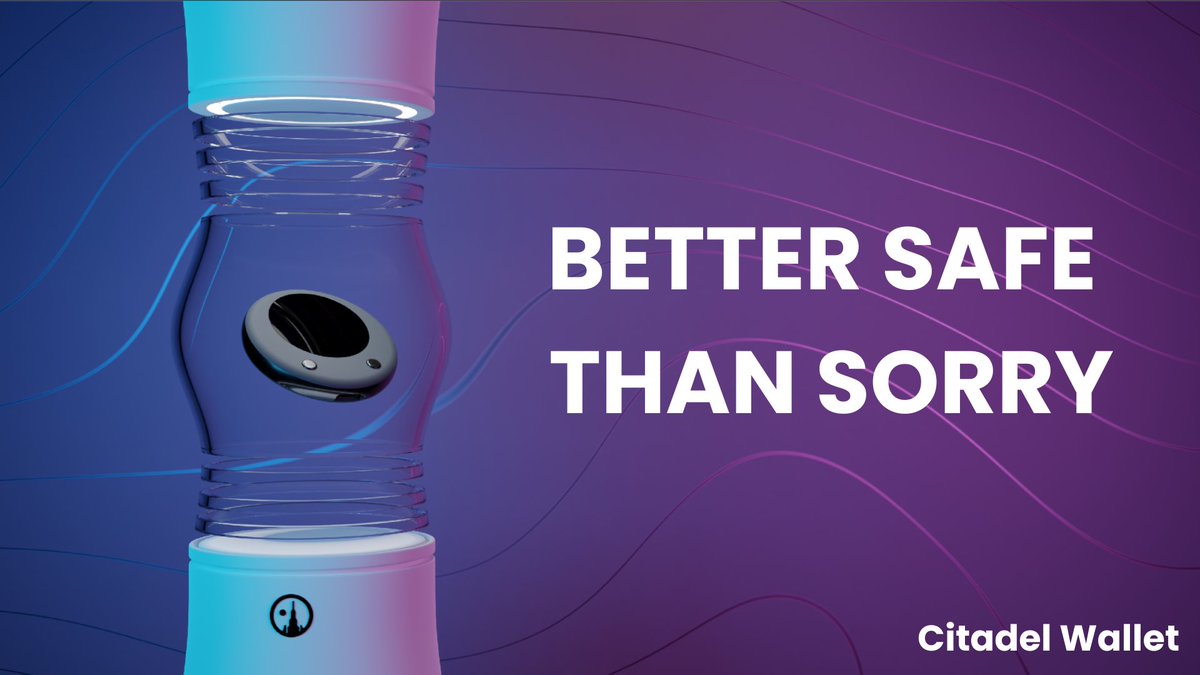 Better Safe Than Sorry

Until now you had to choose between security &amp; convenience.

Not anymore.

Citadel Wallet brings you a Hedera native device that is not only secure but built to sign any $HBAR transaction.

With dApp support coming, Citadel is just a must have device.