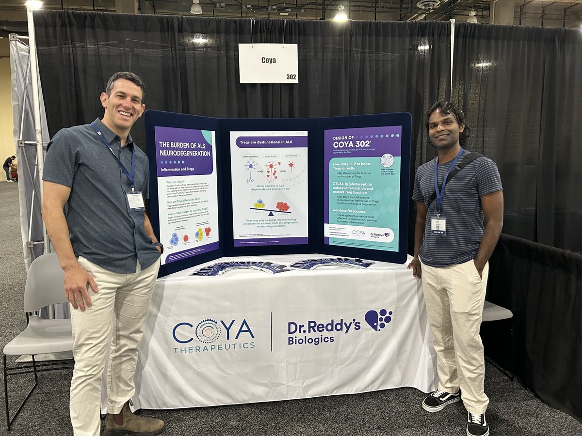 CoyaTx's tweet image. We are on the ground at #ALSNexus!  

This event brings together researchers, advocates, industry leaders, and people living with #ALS, all working towards changing the future of ALS. At Coya, we&apos;re proud to contribute to this mission and look forward to collaborating, learning,…