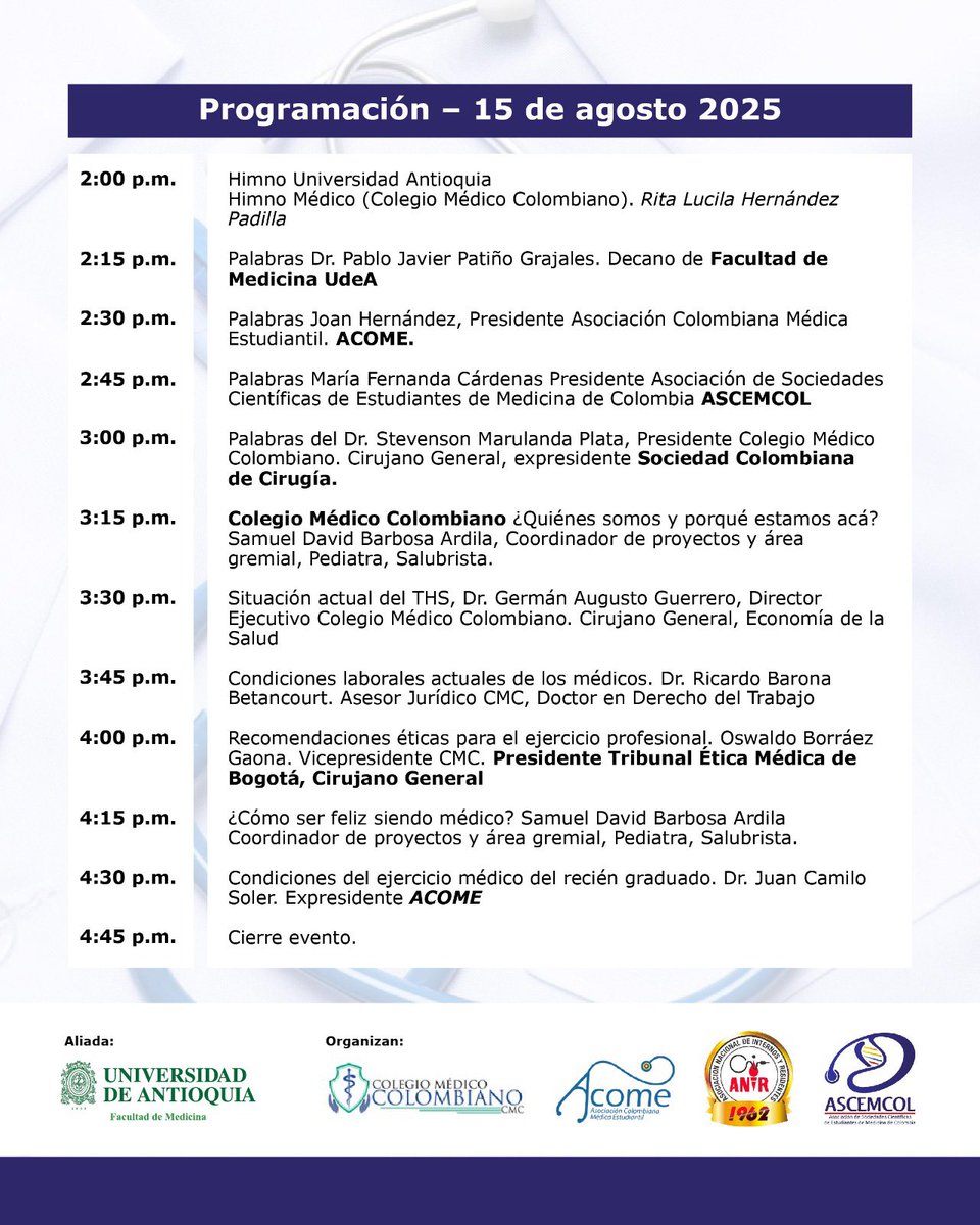 Facultad de Medicina | Universidad de Antioquia tweet media