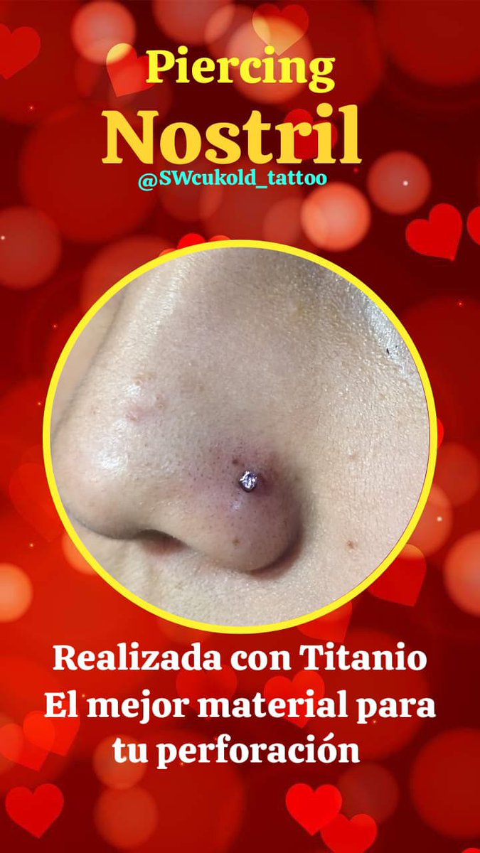 Todas las perforaciones se realizan con piezas básicas de titanio,
El titanio es un material hipoalergénico y 100% compatible con la piel. Esta característica es fundamental porque ayuda a que la perforación sane más rápido y reduce el riesgo de infección, reacciones alérgicas o