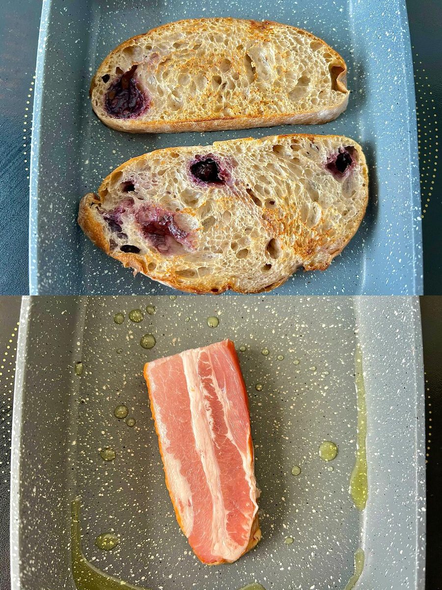 Leni940's tweet image. Made a hearty breakfast with omelet, crispy bacon, and berry-filled toast. Perfect way to fuel up for the day! 🍳🥓🍞 #HomemadeBreakfast #BrunchGoals #YummyMorning