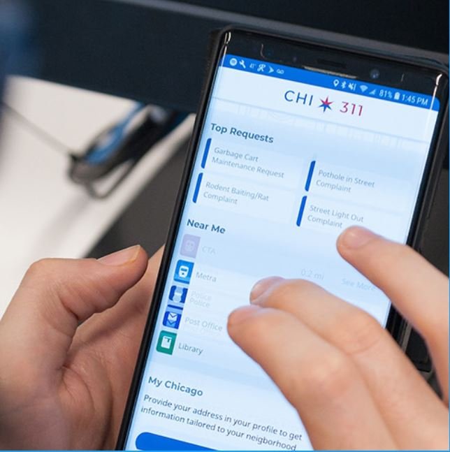Extreme weather events lead to higher call volume &amp; wait times. Avoid being on hold &gt;&gt; go to 311.chicago.gov or use the CHI311 mobile app to submit reports of Water in Basement, Tree Emergency, Traffic Light Out, or choose from 100+ service request types.