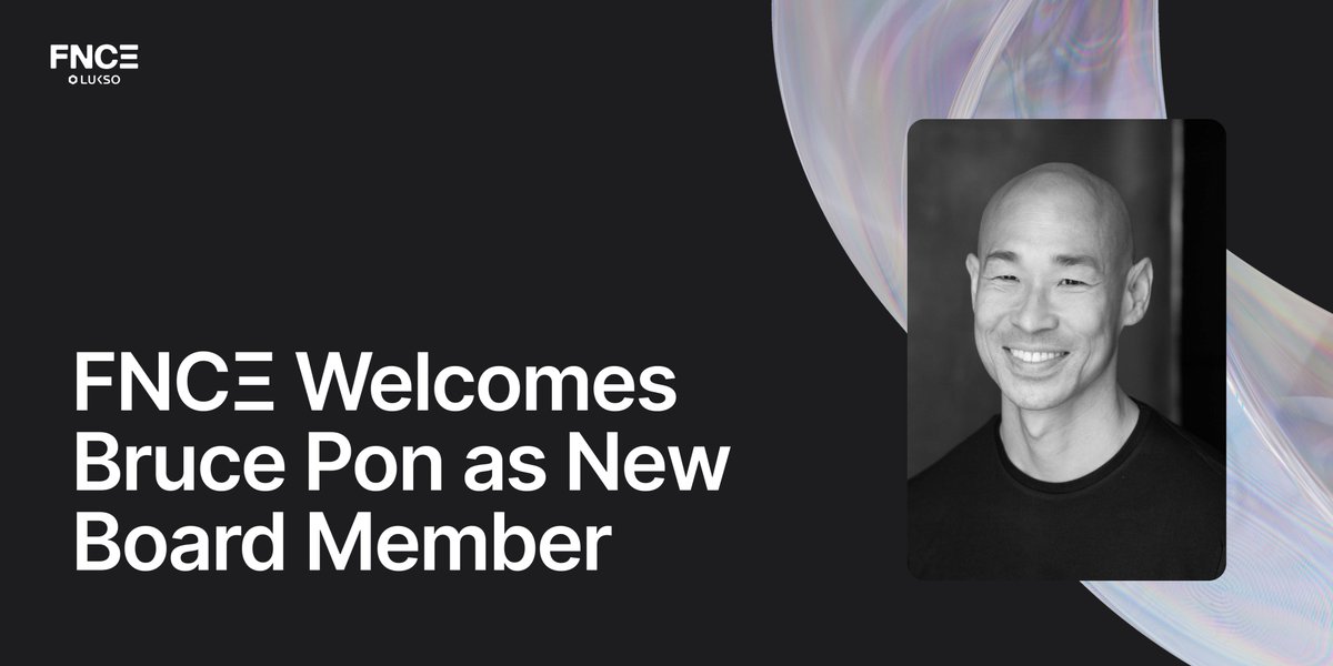 FNCฮ (@luksofoundation) on Twitter photo Weโre pleased to announce that <a href="/BrucePon/">Bruce Pon</a>, Founder of @OceanProtocol, has joined FNC๐ฃ as our newest board member! ๐
Bruce brings decades of expertise in data, decentralized infrastructure, and finance to guide the next chapter of LUKSOโs growth.
๐ medium.com/@lukso/foundatโฆ Weโre pleased to announce that <a href="/BrucePon/">Bruce Pon</a>, Founder of @OceanProtocol, has joined FNC๐ฃ as our newest board member! ๐
Bruce brings decades of expertise in data, decentralized infrastructure, and finance to guide the next chapter of LUKSOโs growth.
๐ medium.com/@lukso/foundatโฆ