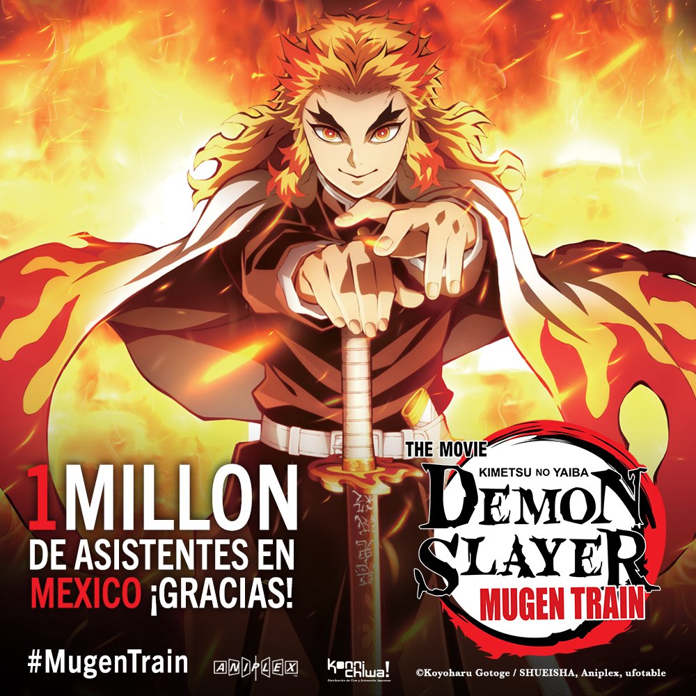 ¡Un millón de gracias! 🔥🔥🔥 ¡Gracias a tu apoyo #DemonSlayer #MugenTrain tendrá una semana más de funciones en la República Mexicana! 🇲🇽

Consulta la cartelera en <a href="/Cinepolis/">Cinépolis</a> y <a href="/Cinemex/">Cinemex</a>: 
bit.ly/MugenTrain2025