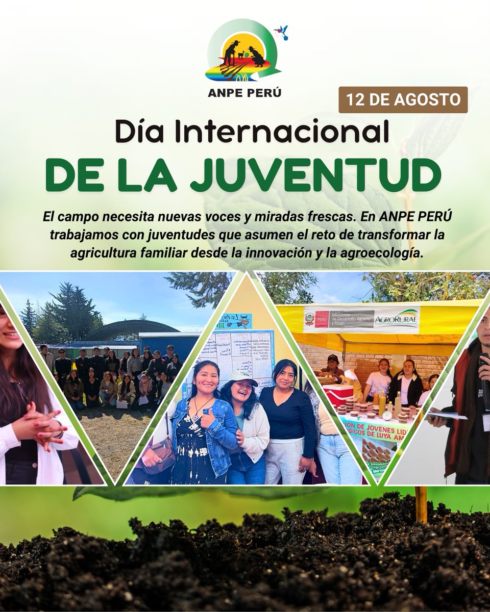 𝗘𝗻 𝗹𝗼𝘀 𝗡𝘂́𝗰𝗹𝗲𝗼𝘀 𝗱𝗲 𝗔𝗽𝗿𝗲𝗻𝗱𝗶𝘇𝗮𝗷𝗲𝘀 𝗔𝗴𝗿𝗼𝗲𝗰𝗼𝗹𝗼́𝗴𝗶𝗰𝗼𝘀 𝗱𝗲 𝗔𝘆𝗮𝗰𝘂𝗰𝗵𝗼 𝘆 𝗔𝗺𝗮𝘇𝗼𝗻𝗮𝘀, 𝗳𝗼𝗿𝘁𝗮𝗹𝗲𝗰𝗲𝗺𝗼𝘀 𝘀𝘂𝘀 𝗹𝗶𝗱𝗲𝗿𝗮𝘇𝗴𝗼𝘀 𝘆 𝗰𝗼𝗻𝗼𝗰𝗶𝗺𝗶𝗲𝗻𝘁𝗼𝘀.
#juventudesagroecológicas #Agroecología  #agriculturafamiliar