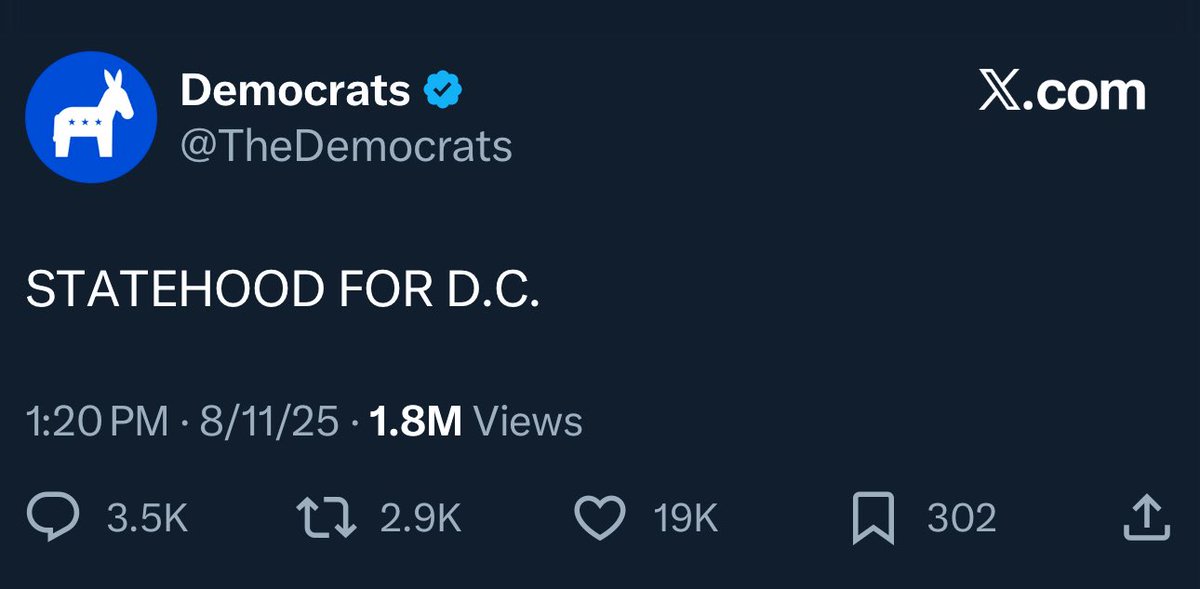 I’ve got a suspicious mind. 

You say statehood, I hear two senate seats.

Why don’t I trust you?