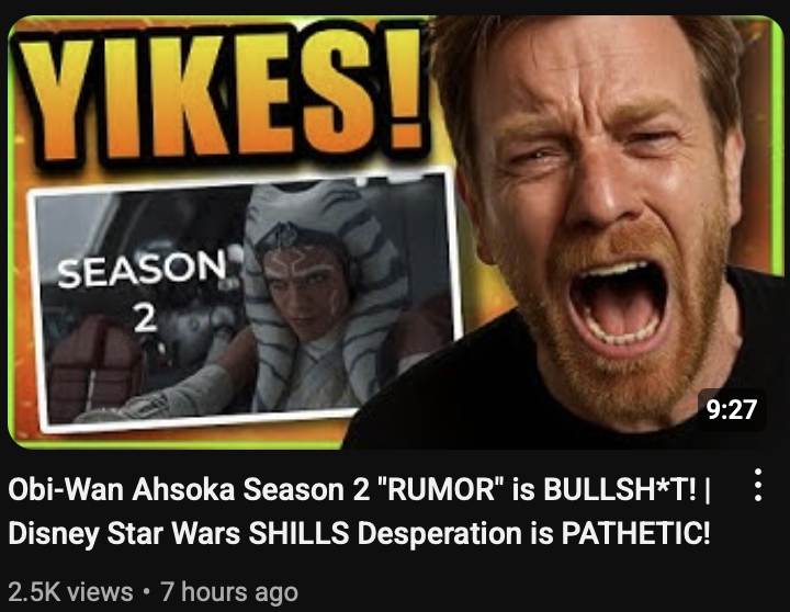 If you make or watch videos like this you are just part of the absolute ass-end of our fandom