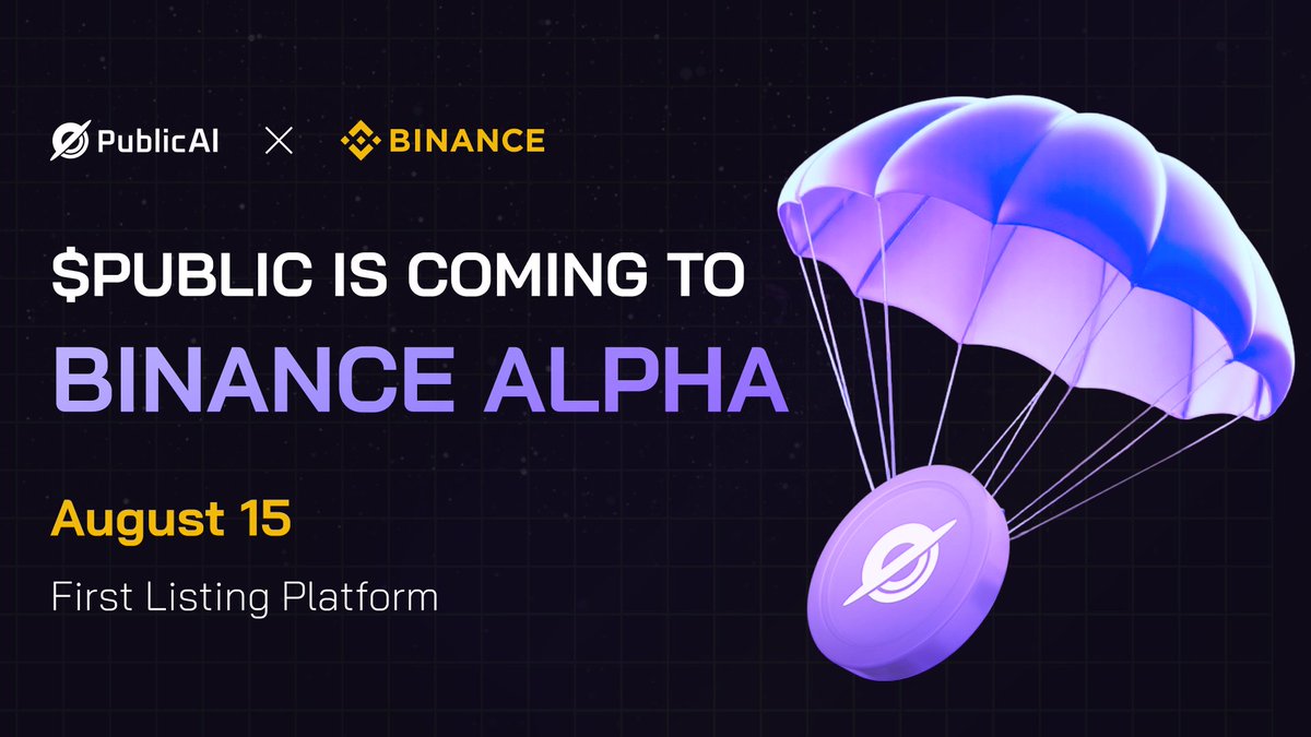 PublicAI (@publicai_) on Twitter photo August 15th.
$PUBLIC goes live on #Binance.
Own the future where humans train, validate, and thrive alongside AI. August 15th.
$PUBLIC goes live on #Binance.
Own the future where humans train, validate, and thrive alongside AI.