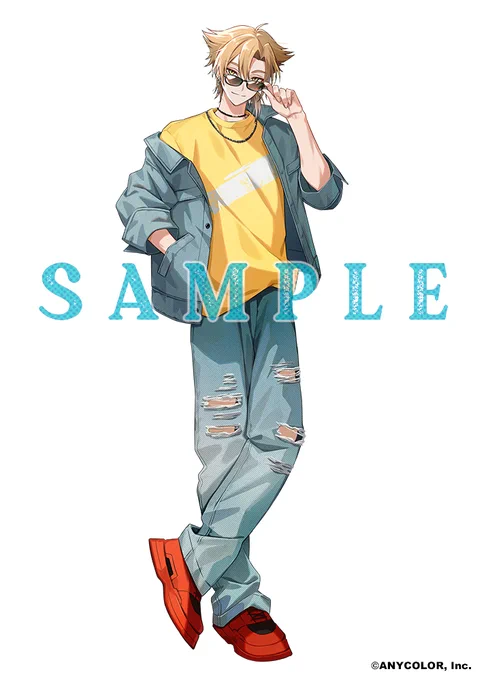 「#三ミ一体 !!!!!! 」グッズにて、 宇佐美リトさん、北見遊征さん、伏見ガクさんのビジュアルを担当させていただきました どうぞよろしくおねがいします