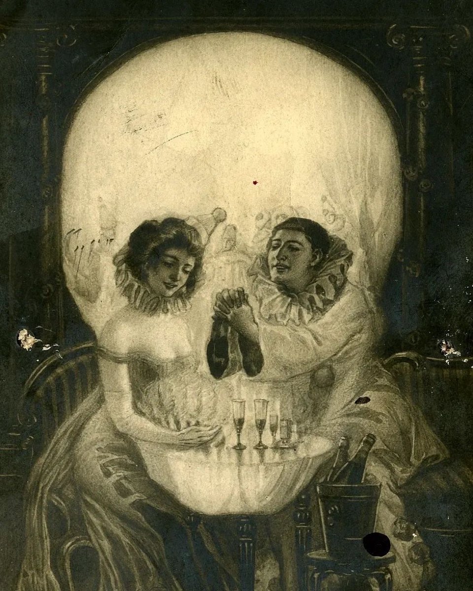 L' Amour de Pierrot, 1920, by Salvador Dalí