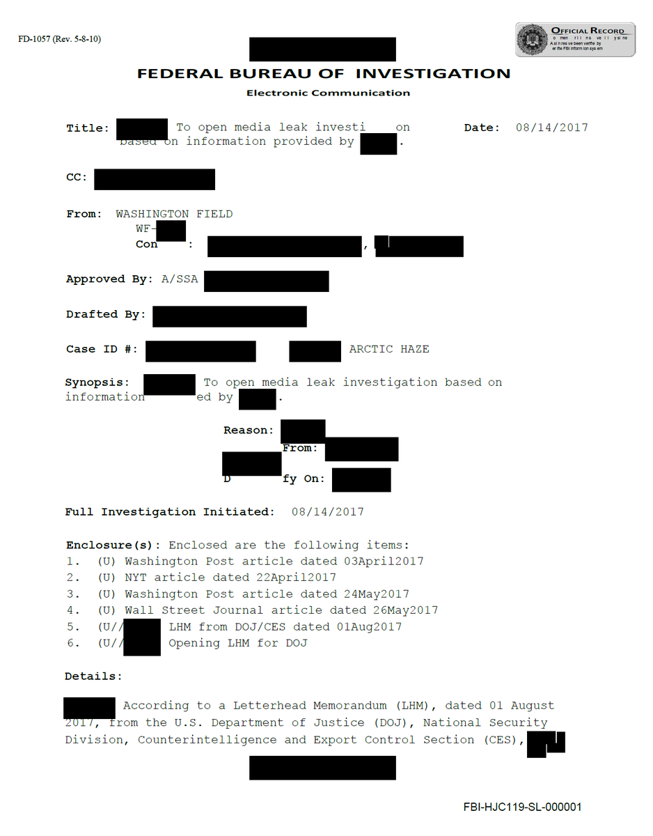 seanmdav's tweet photo. BREAKING: @FDRLST has obtained the most recent 266-page tranche of declassified FBI documents.

Because we believe in the right of the public to access and analyze these documents in their entirety, we are making the entire file available to everybody.

Link in comments. https://t.co/uSYjyuw0oF