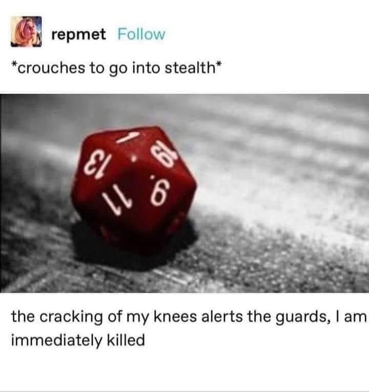 We feel attacked. 🫠
No need to get personal, dice.