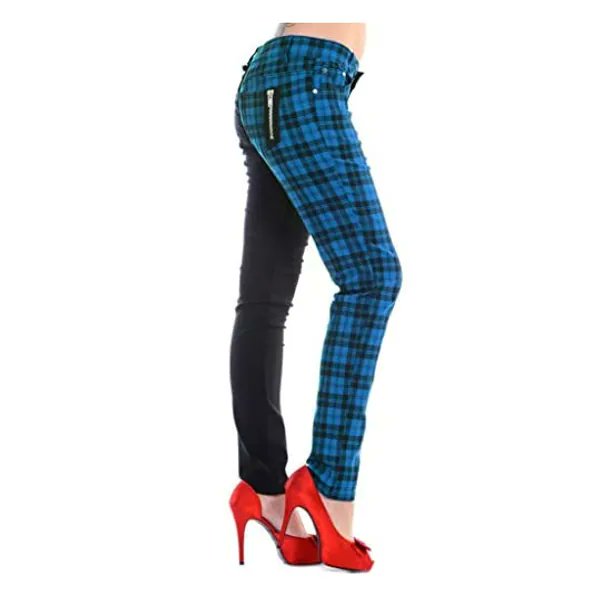 I just received a contribution towards Womens Blue Banned Half Tartan Plaid Check Emo Punk Split Leg Skinny Trousers from RIK via Throne. Thank you! throne.com/thehawkeward #Wishlist #Throne