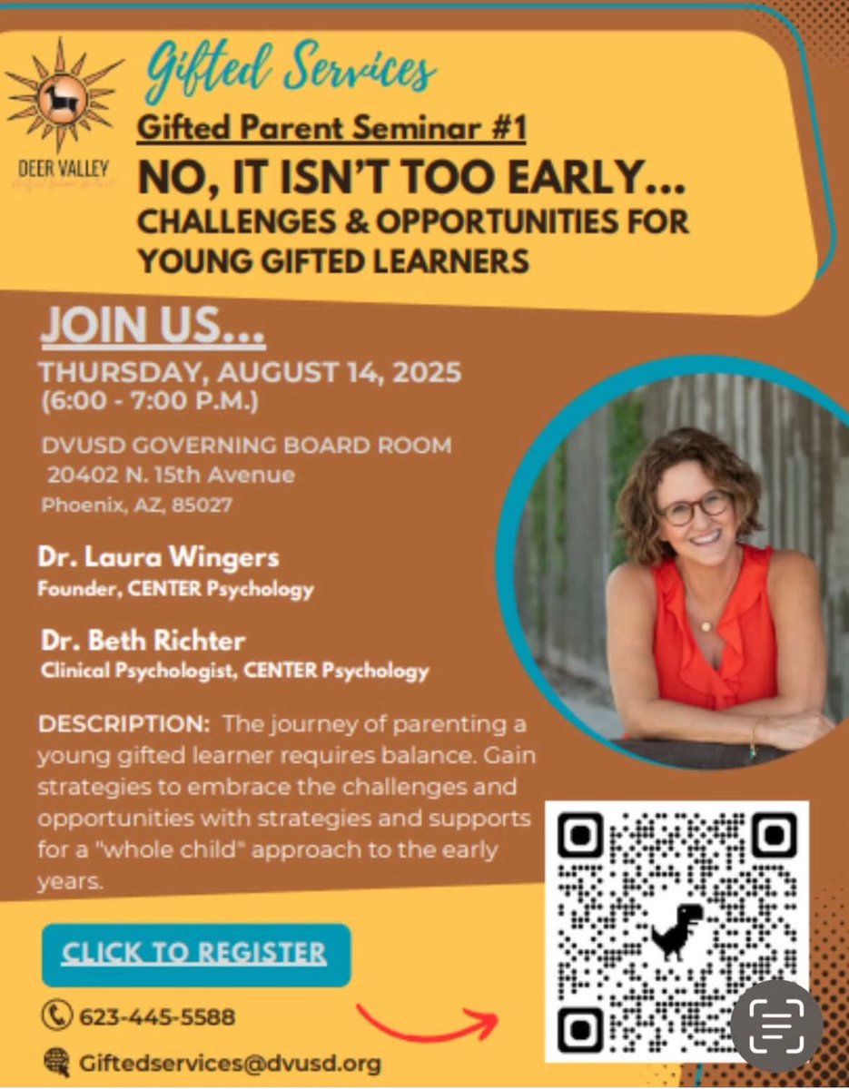 Canyon Springs STEM Academy (@canyonspringsdv) on Twitter photo This Thursday, August 14 📅
Join the @dvgifted community at the District Office for our first Parent Night of the 25/26 school year!
Bring a friend and be part of the conversation. 💡 #GiftedEducation #DVUSD This Thursday, August 14 📅
Join the @dvgifted community at the District Office for our first Parent Night of the 25/26 school year!
Bring a friend and be part of the conversation. 💡 #GiftedEducation #DVUSD